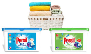 Persil 3in1 Washing Capsules, Bio/Non-Bio, 2 or 4 Pack of 38 Wash