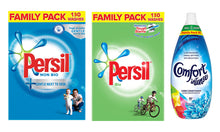 Load image into Gallery viewer, Persil 130 Washes Washing Powder with Comfort 85 Washes Fabric Conditioner