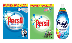 Persil 130 Washes Washing Powder with Comfort 85 Washes Fabric Conditioner