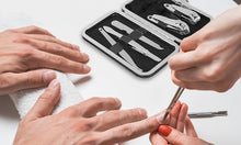 Load image into Gallery viewer, PMS 6Pc Mr. Stainless Steel Mens Manicure Kit