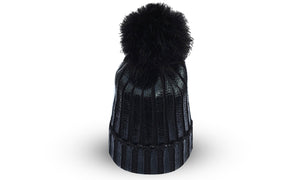 Metallic Style Bobble Hats Assorted