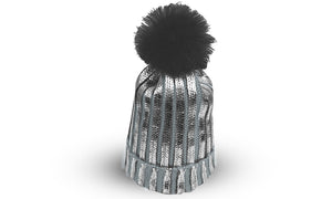 Metallic Style Bobble Hats Assorted
