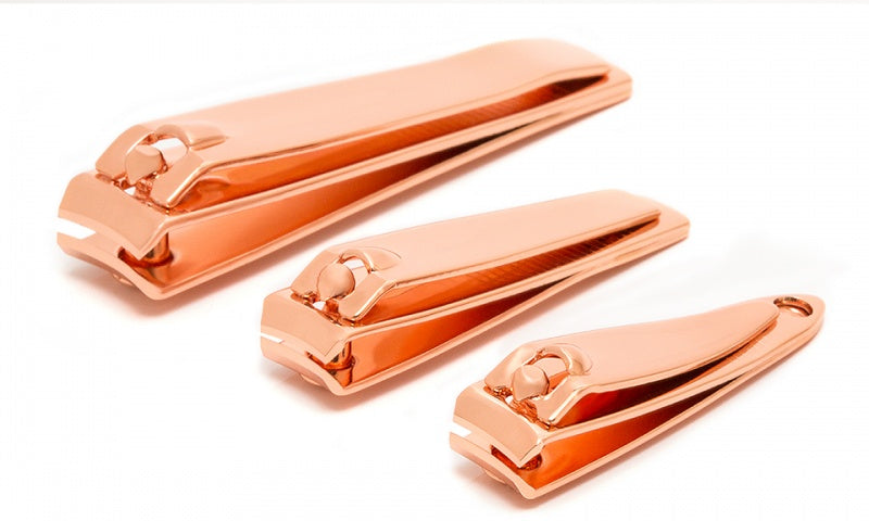 Set of 3 Nail Clippers Rose Gold