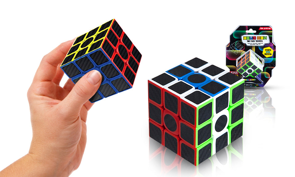 6x6cm Neon Magic Cube with 6 Asst Sides