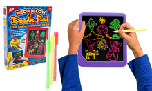 Load image into Gallery viewer, Neon Doodle Wipe Pad Light Up Board