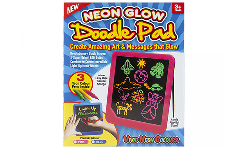 Neon Doodle Wipe Pad Light Up Board