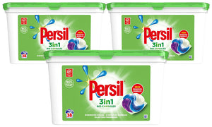 Persil 3in1 Washing Capsules, Bio/NonBio/Colour, 3Pk of 38 Wash - Total 114 Wash
