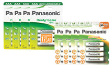 Load image into Gallery viewer, Panasonic Rechargeable Batteries