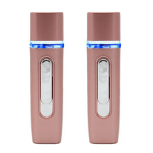 Load image into Gallery viewer, 2 in 1 Portable Nano Mist Sprayer Handheld - Rose Gold