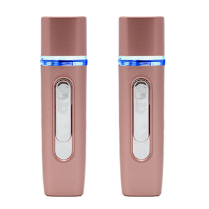 2 in 1 Portable Nano Mist Sprayer Handheld - Rose Gold