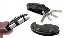 Load image into Gallery viewer, Portable Pocket Aluminum Key Holder Organiser - Black