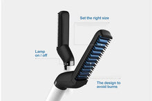 Load image into Gallery viewer, Envie Professional Mens Electric Beard Straightener Comb