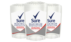 Sure Women Maximum Protection Anti-Perspirant Deodorant Cream, 3 or 6 Pack, 45ml