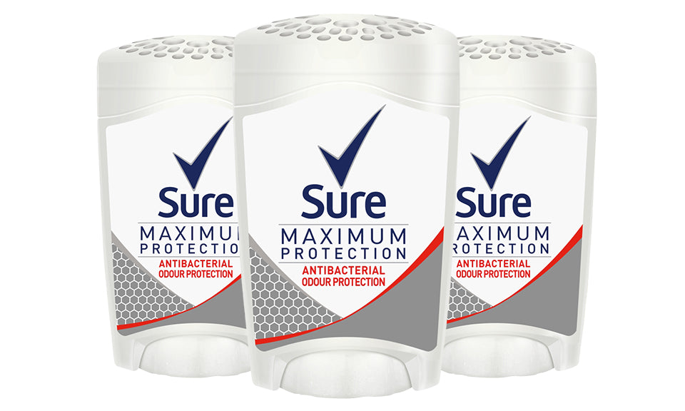 Sure Women Maximum Protection Anti-Perspirant Deodorant Cream, 3 or 6 Pack, 45ml