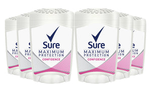 Sure Women Maximum Protection Anti-Perspirant Deodorant Cream, 3 or 6 Pack, 45ml