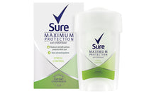 Load image into Gallery viewer, Sure Women Maximum Protection Anti-Perspirant Deodorant Cream, 3 or 6 Pack, 45ml