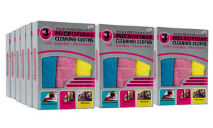 Tidyz High Performance Microfibre Cleaning Cloths, 3 Pack