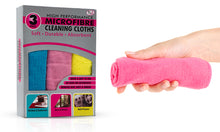 Load image into Gallery viewer, Tidyz High Performance Microfibre Cleaning Cloths, 3 Pack