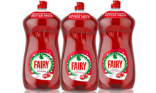 Load image into Gallery viewer, Fairy Clean &amp; Fresh Washing Up Liquid, Festive Pomegranate, Pack of 1,2,3 or 4, 1.19L