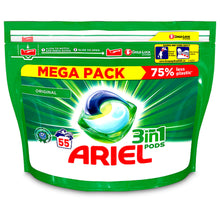 Load image into Gallery viewer, Ariel 3-in-1 Pods Original Washing Capsules, 55 Washes