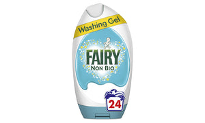 Fairy Washing Gel, Non-Bio, Pack of 1, 2, 3 or 4, 24 Washes, 888ml