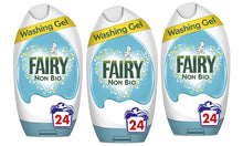 Load image into Gallery viewer, Fairy Washing Gel, Non-Bio, Pack of 1, 2, 3 or 4, 24 Washes, 888ml