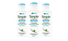 Load image into Gallery viewer, Simple Water Boost Micellar Cleansing Water with Skin Academy Cucumber Sheet Mask