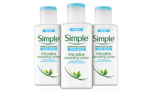 Simple Water Boost Micellar Cleansing Water with Skin Academy Cucumber Sheet Mask