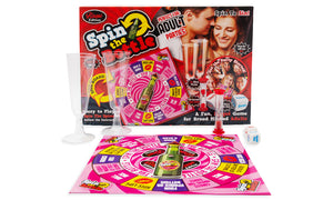 Risque Edition Spin the Bottle Game with 10x10 Spinner Board
