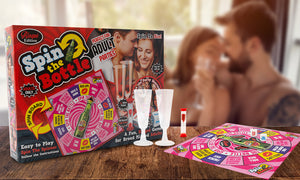 Risque Edition Spin the Bottle Game with 10x10 Spinner Board