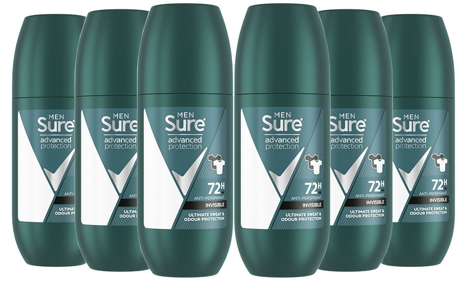 Sure Advanced Protection Roll On, Pack of Six, 100ml