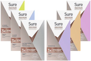 Sure Women Maximum Protection Anti-Perspirant Deodorant Cream, Pack of six, 45ml