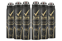 Load image into Gallery viewer, Sure For Men Anti-perspirant Body Spray Deodorant, Pack of Six, 250ml