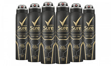 Load image into Gallery viewer, Six-Pack of Sure Men&#39;s Antiperspirants Body Spray Deodorant 150ml/250ml
