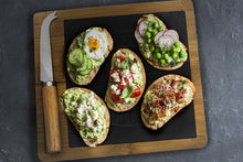 Load image into Gallery viewer, 10x8 inch Wooden Cheese Board With Slate and Knife