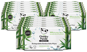 The Cheeky Panda Biodegradable Bamboo Baby Wipes