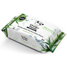 Load image into Gallery viewer, The Cheeky Panda Biodegradable Bamboo Baby Wipes, Pack of 2