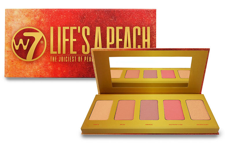 W7 Face Palette Life's A Peach 5 Shades