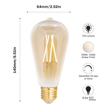 Load image into Gallery viewer, WiZ LED Smart Filament Bulb Amber ES (E27) Tuneable White &amp; Dimmable: