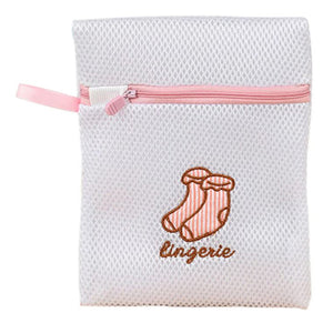 Haven Zippered Mesh Laundry Clothes Washing Bags - Pack of 5, White or Pink