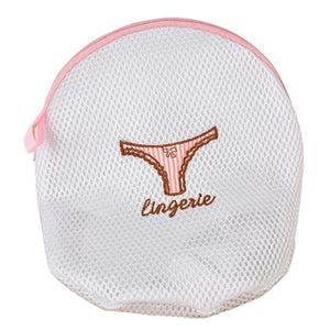 Haven Zippered Mesh Laundry Clothes Washing Bags - Pack of 5, White or Pink