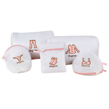 Load image into Gallery viewer, Haven Zippered Mesh Laundry Clothes Washing Bags - Pack of 5, White or Pink