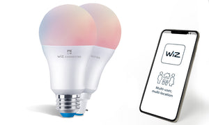 WiZ LED A60 Smart Bulb Wifi & Bluetooth RGBW Colours Tuneable White & Dimmable: