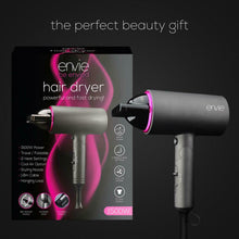 Load image into Gallery viewer, Envie Hair Dryer with 3 Heat Settings and a Lightweight Foldable Travel Handle, 1500W