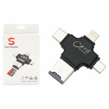 Load image into Gallery viewer, Aquarius Multifunctional 4-in-1 Card Reader for all Devices, Black