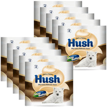 Load image into Gallery viewer, 40 Rolls (10x4pk) Hush 3ply Luxury Scented Core Shea Butter Toilet Paper Rolls