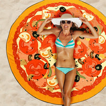 Load image into Gallery viewer, PMS Novelty Beach Towel in Opp Bag, Donut, Hamburger &amp; Pizza, Choose your Type