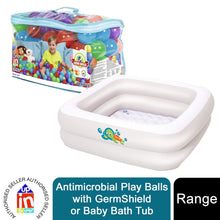 Load image into Gallery viewer, Bestway Up, In &amp; Over Antimicrobial Play Balls with GermShield or Baby Bath Tub