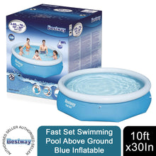 Load image into Gallery viewer, Bestway Fast-Set Above Ground Swimming Pool with Repair Patch 10&#39;x30&#39;&#39;, 3800L