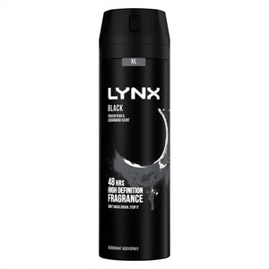 Lynx XL 48-Hour High Definition Fragrance Body Spray Deodorant, 3 Pack, 200ml